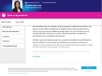 Website Screenshot Alexandra Alfiero, MD