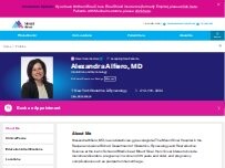 Website Screenshot Alexandra Alfiero, MD