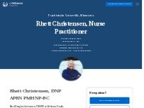 Website Screenshot Rhett Christensen, Psychiatric Nurse Practitioner
