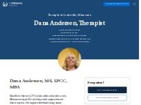 Website Screenshot Dana Andersen, Counselor