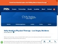 Website Screenshot Kelly Hawkins Physical Therapy - Las Vegas, Rainbow