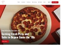 Website Screenshot Joey's Pizza Broadway
