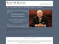 Website Screenshot Randy M. Kennedy Law Firm