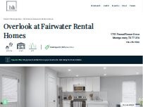 Website Screenshot Overlook at Fairwater Rental Homes
