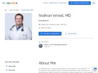 Website Screenshot Nathan Wood, MD