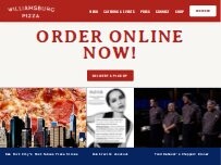 Website Screenshot Williamsburg Pizza