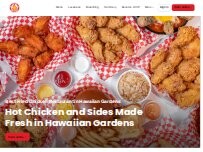Website Screenshot Legend Hot Chicken