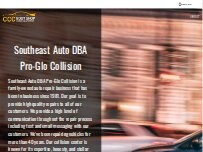 Website Screenshot Pro-Glo Auto Finish & Glass Inc