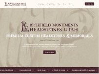 Website Screenshot Richfield Monuments Headstones Utah