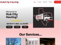 Website Screenshot Hub City Hauling