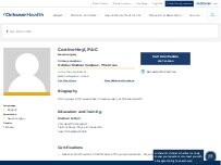 Website Screenshot Corrine Heyl, PA-C