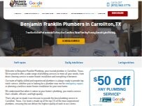 Website Benjamin Franklin Plumbing of Carrollton