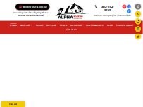 Website Screenshot Alpha Roofing & Siding