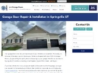 Website Screenshot A Plus Garage Door Repair