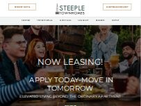 Website Screenshot Steeple Townhomes