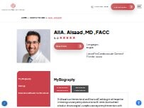 Website Screenshot Ali Alsaad, MD