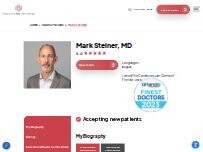 Website Screenshot Mark Steiner, MD