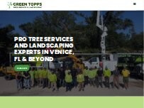 Website Screenshot Green Topps Tree Service & Landscaping