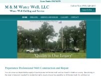 Website Screenshot M & M Water Well LLC