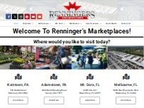 Website Screenshot Renningers Flea and Farmers Market