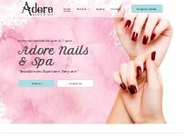 Website Screenshot Adore Nails & Spa
