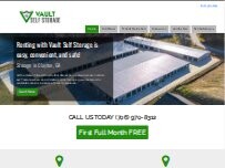 Website Screenshot Vault Self Storage - Highway 441