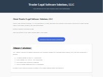 Website Screenshot Traxler Legal Software Solutions, LLC