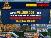 Website Screenshot Yellow Dog Plumbing, Heating & Cooling