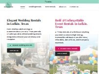 Website Screenshot A-1 Party Rentals of Lufkin