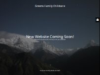 Website Screenshot Greens Family Childcare