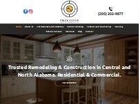Website Screenshot Precision Interiors & Construction