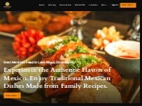 Website Screenshot Azteca D'Oro Mexican Restaurant Lake Nona