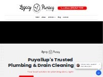 Website Screenshot Legacy Plumbing Services