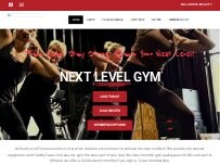 Website Screenshot Next Level Gym