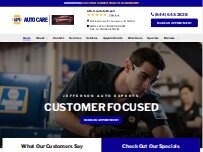 Website Screenshot Jefferson Automotive