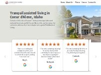 Website Screenshot Legends Park Assisted Living