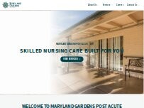 Website Screenshot Maryland Gardens Post Acute
