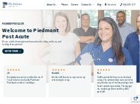 Website Screenshot Piedmont Post-Acute