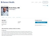 Website Screenshot Mark Gregory Goss, MD