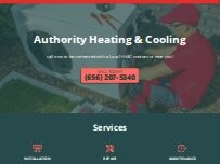 Website Screenshot Authority Heating & Cooling