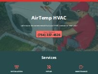 Website Screenshot AirTemp HVAC