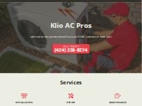 Website Screenshot Klio AC Pros
