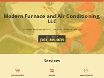 Website Screenshot Modern Furnace and Air Conditioning, LLC