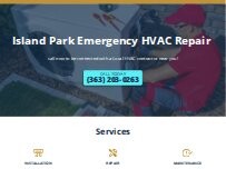 Website Screenshot Island Park Emergency HVAC Repair