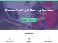Website Screenshot Marion Cooling & Heating Systems