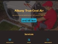 Website Screenshot Albany True Cool Air