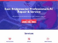 Website Screenshot East Bridgewater Professionals AC Repair & Service