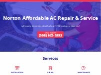 Website Screenshot Norton Affordable AC Repair & Service