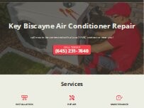 Website Screenshot Key Biscayne Air Conditioner Repair
