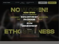 Website Screenshot Ethos Fitness LA